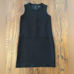 Cynthia Rowley Women’s 4 Black Sleeveless Quilted Sheath Knee-Length Dress - EUC